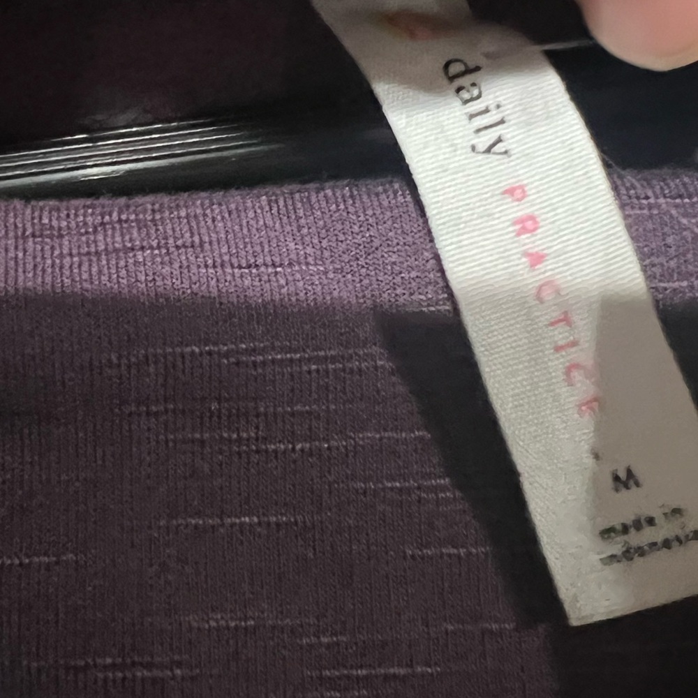 Daily Practice Size M Purple Cowl Neck Dress Fleece Line NWT Adjustable - Picture 3 of 5